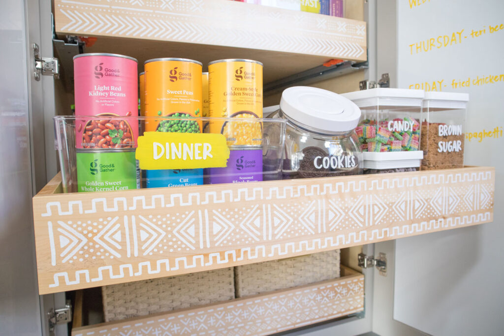 Colorful Pantry Organization Inspired by The Home Edit - Freshly Fuji